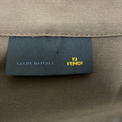 Fendi Long Sleeve Shirt Blouse Size 40 M Women - Brown