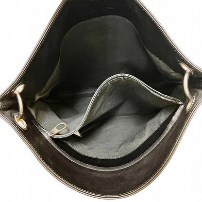 Bottega Veneta Intrecciato 161623 Black Leather Bag Shoulder Bag Unisex