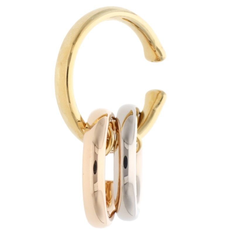 Cartier X Sacai Crb8301480 Trinity 18K Yellow Gold WG PG Gold Earring Mens M