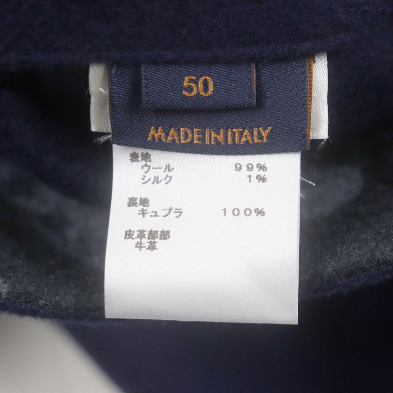 Louis Vuitton Wool Silk Logoed Buttons Lining Monogram Camouflage Navy Blue