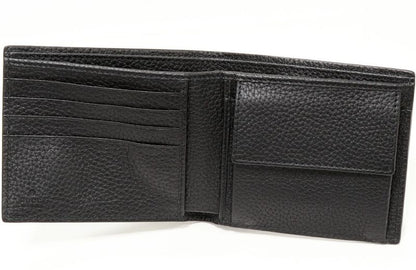 Gucci Bifold Wallet With Coin Purse Jumbo GG Coin Wallet Calf Black 739479