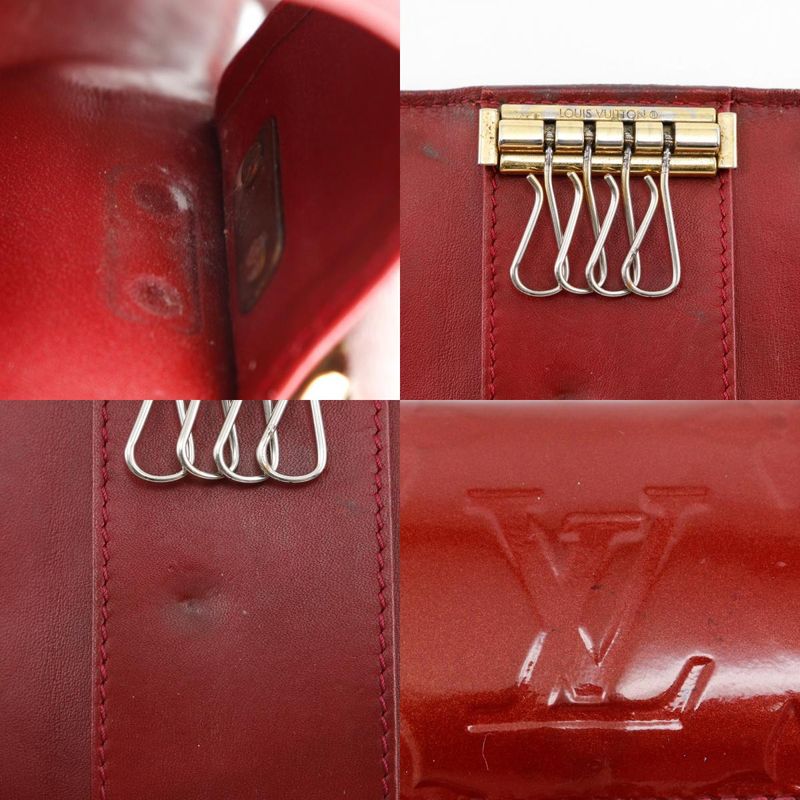 Louis Vuitton Multicles 4 M91976 Monogram Vernis Pomme D'amour Red Ts2112