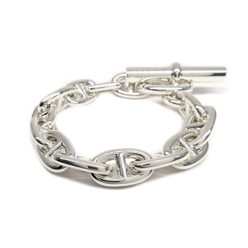 Hermes Bracelet Chaine D'ancre MM 13 Frames 13 Links Ag925 Silver -