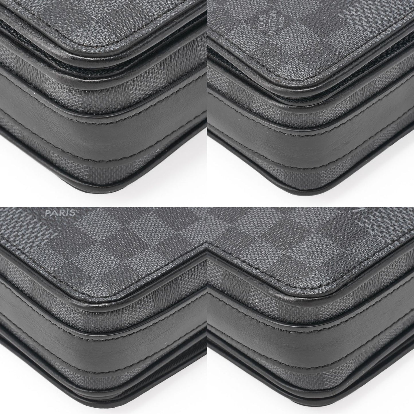 Louis Vuitton Damier Graphite Studio Messenger Shoulder Bag Black Noir Black