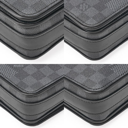 Louis Vuitton Damier Graphite Studio Messenger Shoulder Bag Black Noir Black