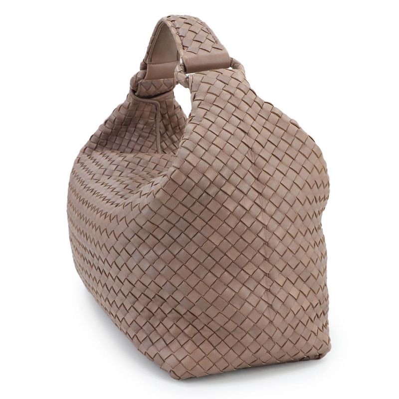 Bottega Veneta Intrecciato One Shoulder Bag Leather Brown Intrecciato Shoulder