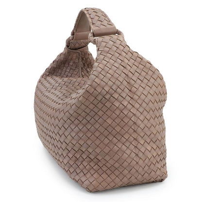 Bottega Veneta Intrecciato One Shoulder Bag Leather Brown Intrecciato Shoulder