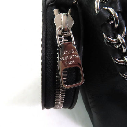 Louis Vuitton M57070 Bella Noir Black Mahina Leather 2way Shoulder Bag With