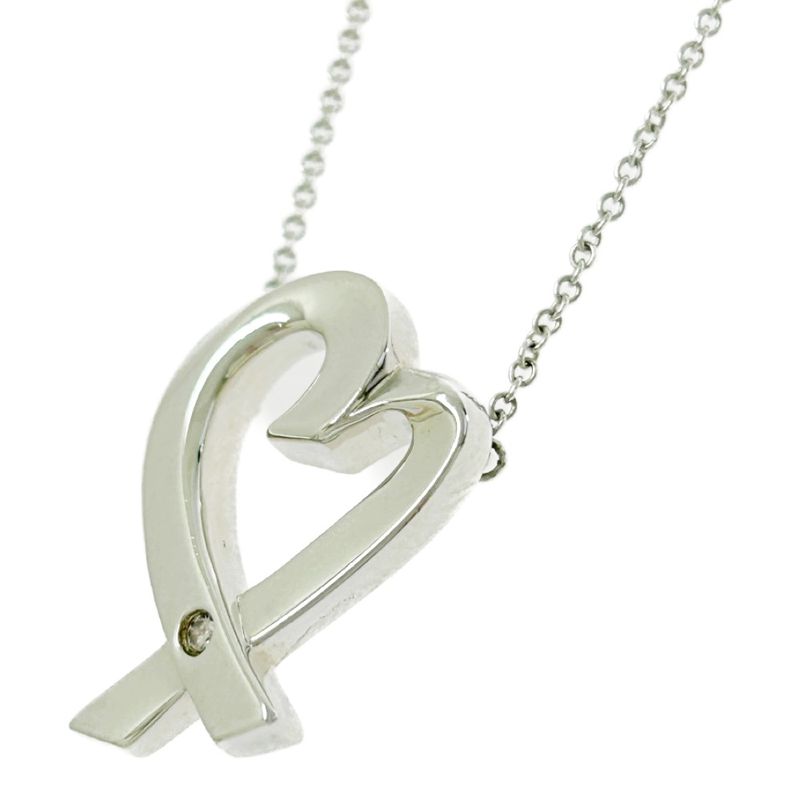 Tiffany & Co Tiffany & Co Silver Paloma Picasso Loving Heart 1p Necklace 4.5g