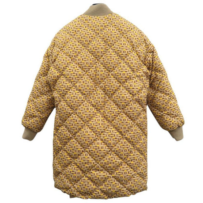 Hermes Reversible Long Down Jacket With Belt Leather Patch H Logo Allover Serie
