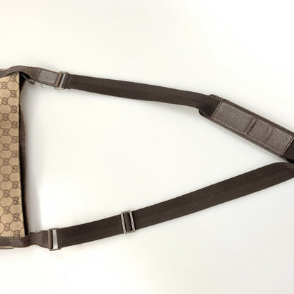 Gucci GG Canvas Shoulder Bag 122791 Beige