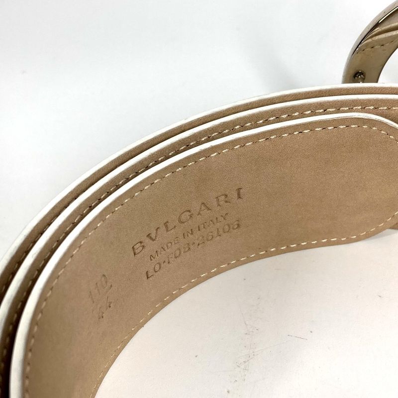 Bvlgari Logo Leather White