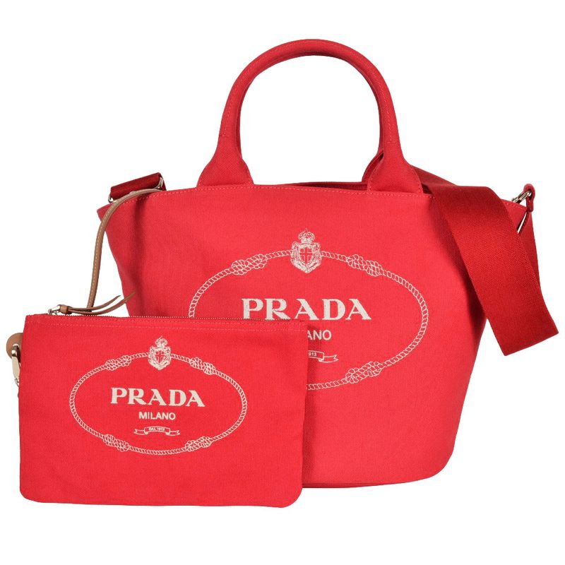Prada Canapa Tote Canvas 1bg186 Shoulder Bag