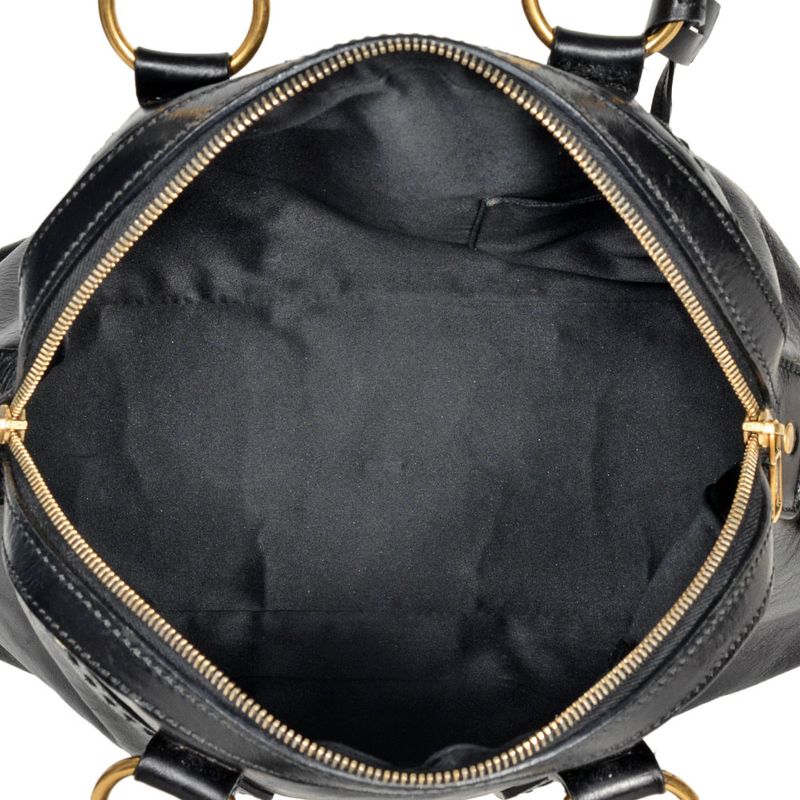 Saint Laurent Handbag Leather 156464 Black Rive Gauche YSL Tote Bag Women