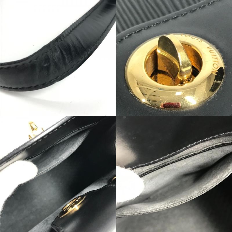 Louis Vuitton Shoulder Bag Cluny M52252 Epi Leather Noir Black