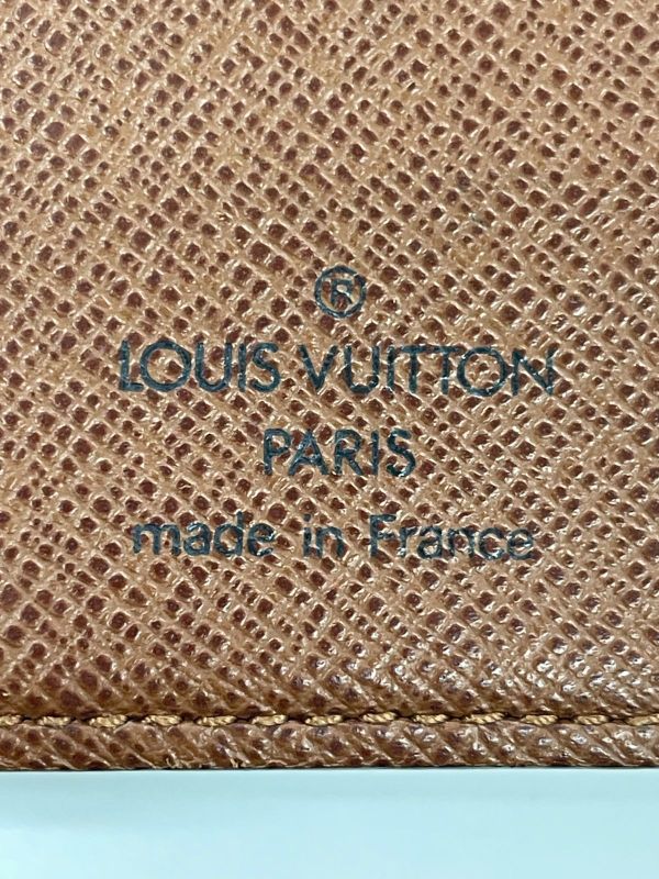 Louis Vuitton Monogram Porte Papier Zip Snap Closure Fold Wallet M61207 Brown