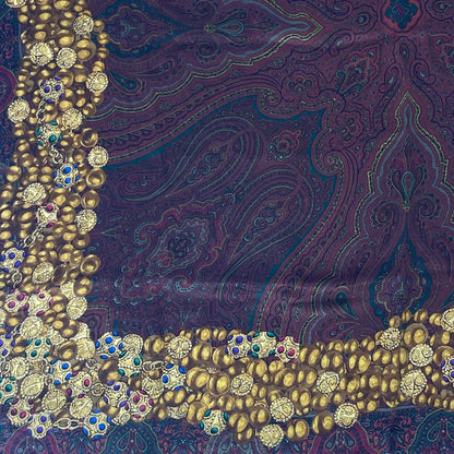 Chanel Scarf Silk Gripoa Pattern Multicolor