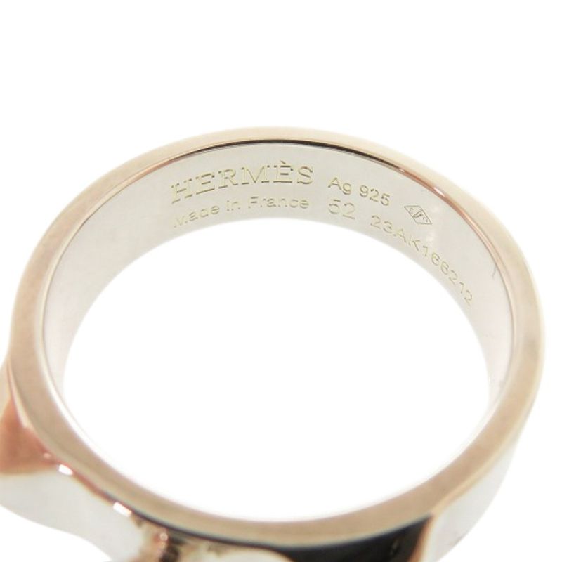 Hermes Collier De Chien PM Silver 925 Approx Size 12 Silver Ring 1409 Hermes