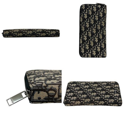 Christian Dior Round Zipper Long Vertical Wallet