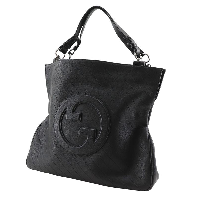 Gucci GG Blondi 751516 Calf Black Women's Tote Bag