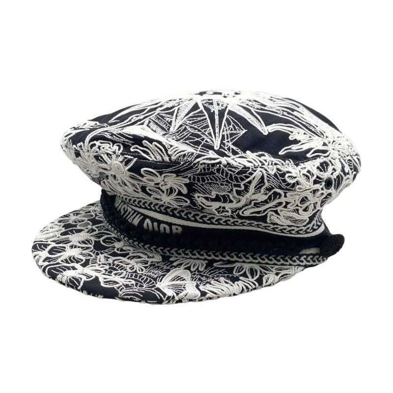 Christian Dior Sailor Cap Embroidered Design Travel Cap 31rev920x131 56 Size