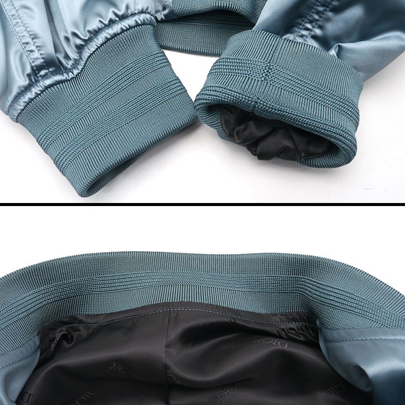 Dior Stussy Bomber Jacket Size 48 Blue