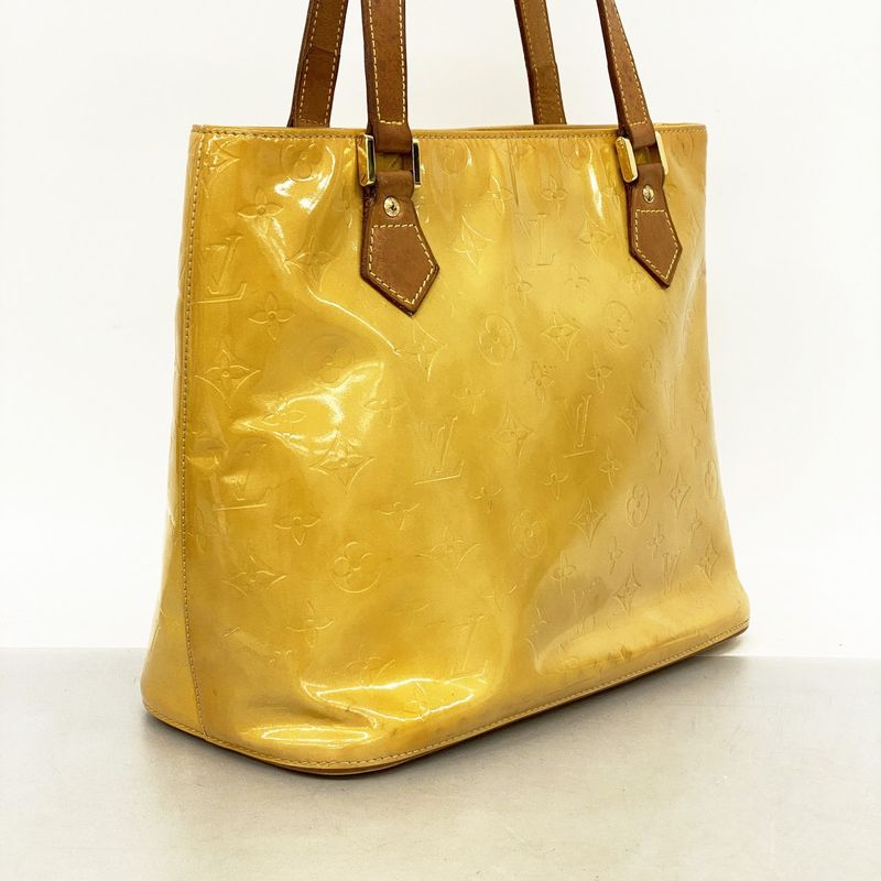 Louis Vuitton Tote Bag Vernis Houston M91004 Beige Women's