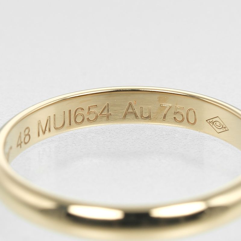 Cartier 1895 Wedding 2.5mm (0.10in) Model 18K Yellow Gold #8 Ladies 2g Ring