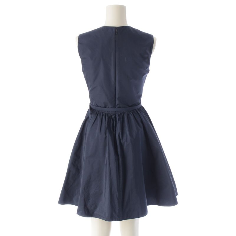 Christian Dior 19 Years Flared Sleeveless Dress With Belt Dress 951r24a2006