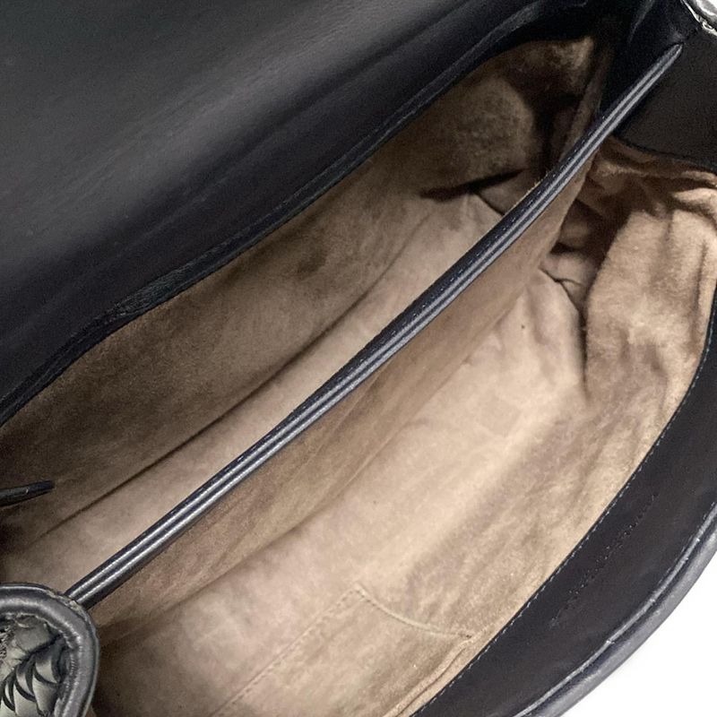 Bottega Veneta Handbag Medium Olympia Bag Dark Navy Leather