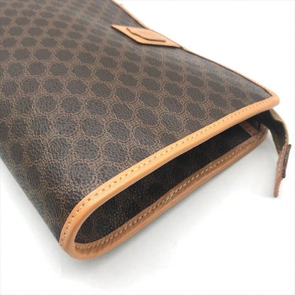 Celine Macadam Triomphe Clutch Brown