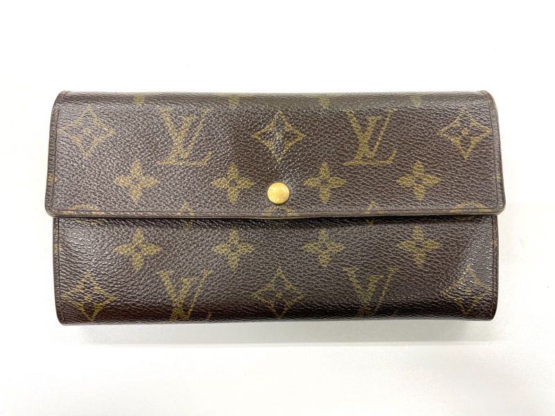 Louis Vuitton Monogram Pochette Portmonnaie Cles Di Long Wallet M61726 Brown