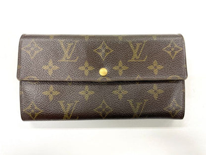 Louis Vuitton Monogram Pochette Portmonnaie Cles Di Long Wallet M61726 Brown
