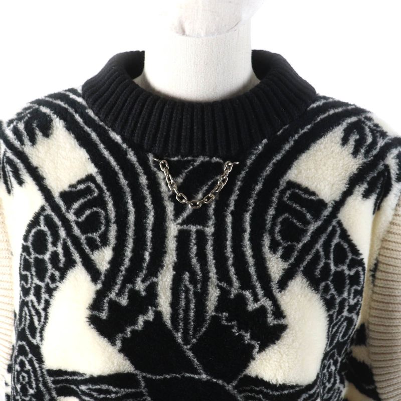 Louis Vuitton 21AW Cashmere Blend Fornasetti Bow Jacquard Sleeveless Knit Vest