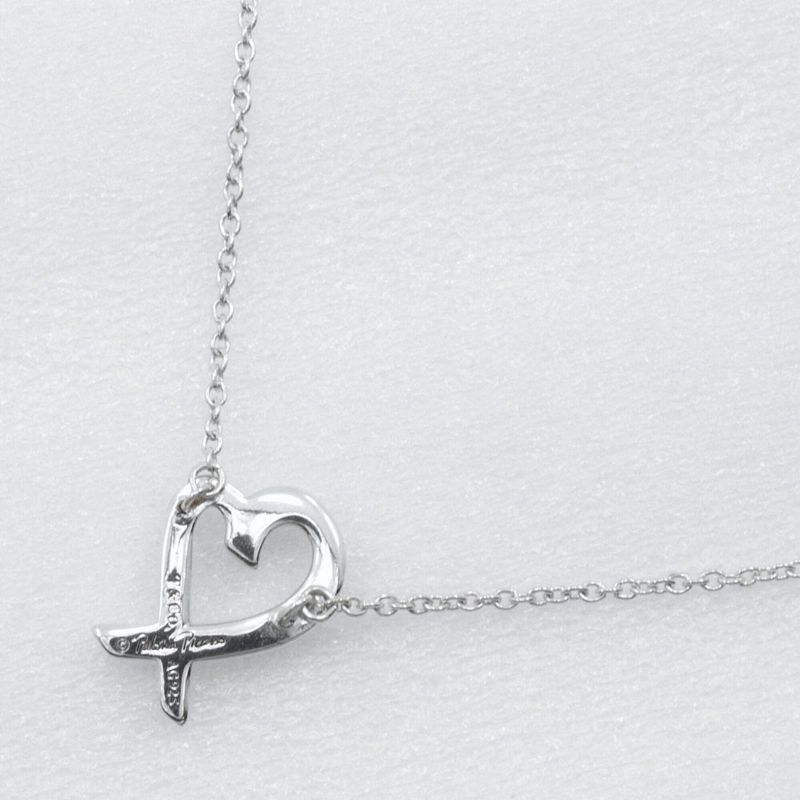 Tiffany & Co Loving Heart Paloma Picasso 925 Silver Ladies 1.8g Necklace
