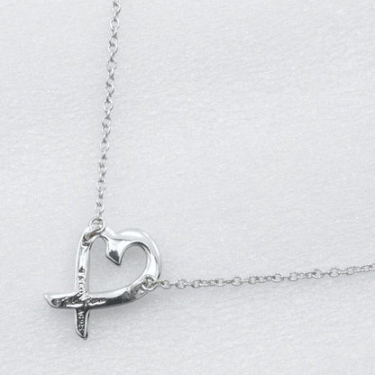 Tiffany & Co Loving Heart Paloma Picasso 925 Silver Ladies 1.8g Necklace