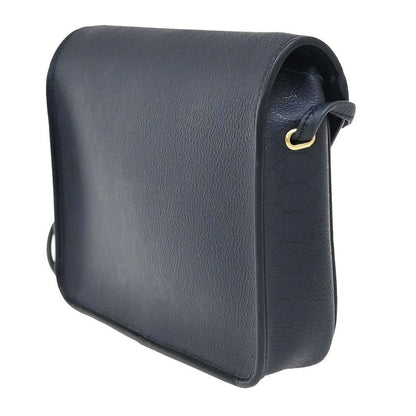 Christian DIOR Shoulder Bag Logo PVC Navy 61ka840