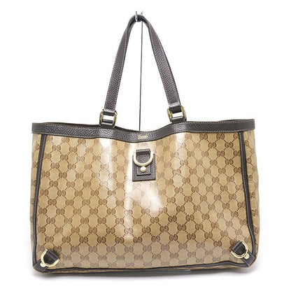 Gucci Tote Bag 293580 GG Crystal Beige And Brown