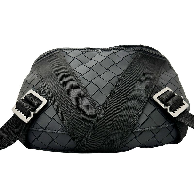 Bottega Veneta Bag Men's Brand Body Bag Waist Bag Intrecciato Leather Beige