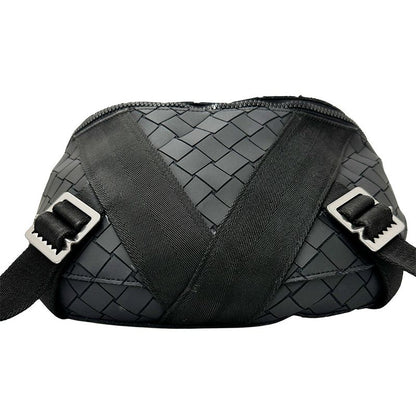 Bottega Veneta Bag Men's Brand Body Bag Waist Bag Intrecciato Leather Beige