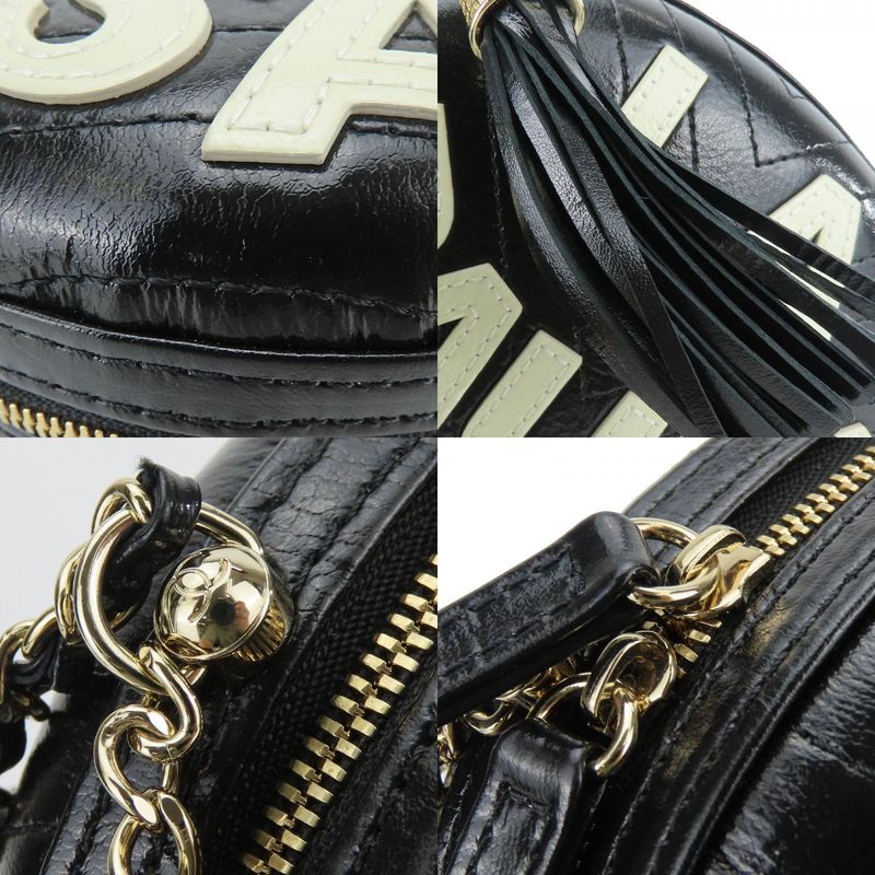 Chanel Shoulder Bag La Pausa Leather Black Gold Hardware V Stitching 26th Chain
