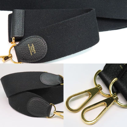 Hermes Evelyne 3 PM Black Taurillon Clemence Gold Hardware Y Engraved