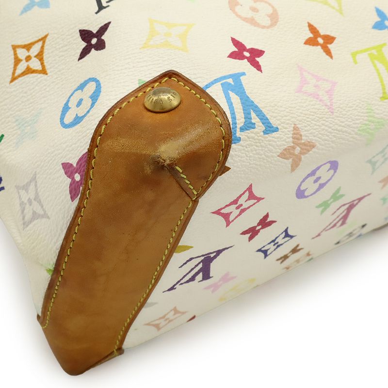 Louis Vuitton Monogram Multicolor Eau De La Handbag Tote Bag Chain Bron White