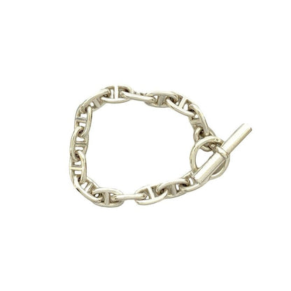 Hermes Chaine D'ancre Margiela Period MM 15 Frames Silver 925 Chain Bracelet