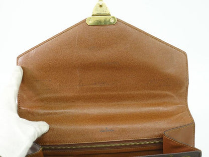 Authentic Louis Vuitton LV Monogram 2WAY Shoulder Bag Handbag Brown M51185