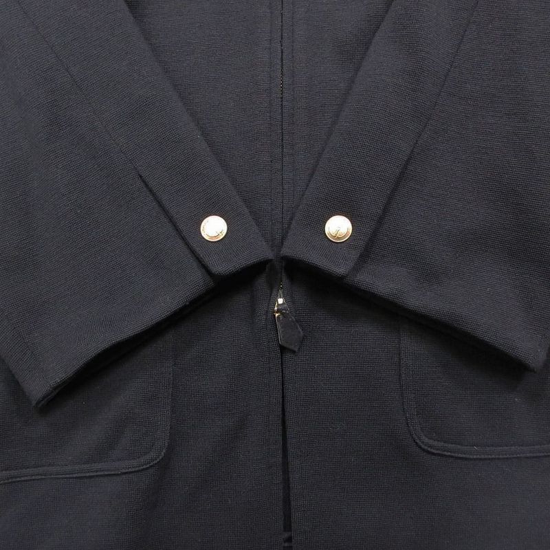 Gucci Tom Ford Period Vintage Gold Button Suede Switching Knit Jacket Outerwear