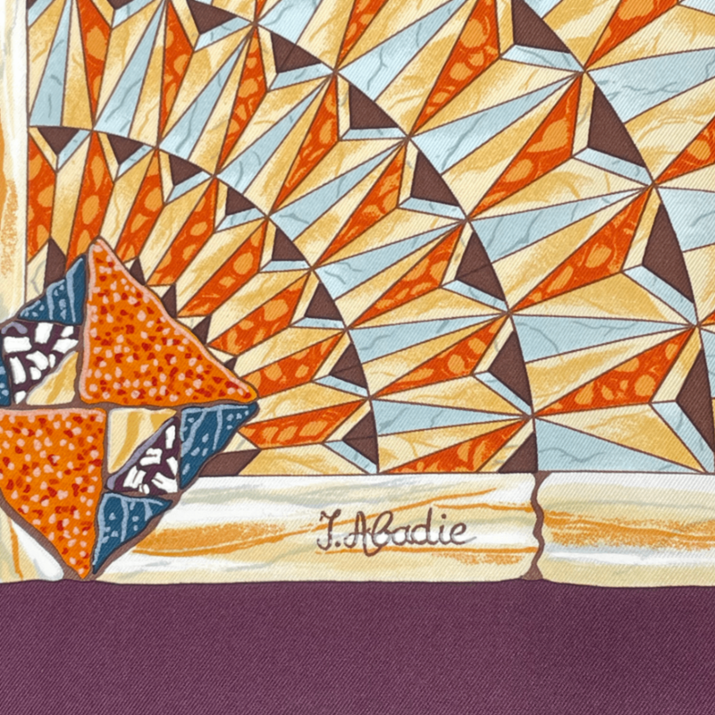 Hermes Carre 90 Victory Of Venice Trophees De Venise Scarf Silk Brown Horse