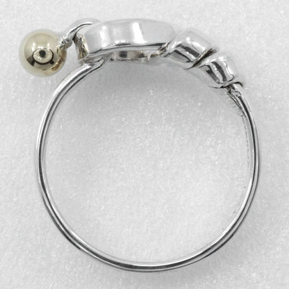 Tiffany & Co Love Knot Vintage 18K Yellow Gold And 925 Silver Size 9.5 Ladies