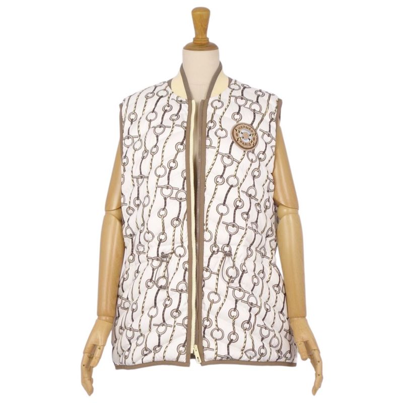 Hermes 23AW Belt Gilet Down Vest Zip Up