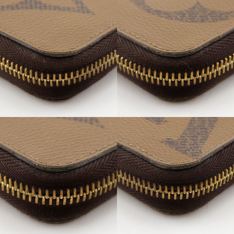 Louis Vuitton Zippy Wallet Monogram Giant Reverse M69353 Monogram Canvas Brown